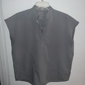 Light Grey Figs Scrub Top